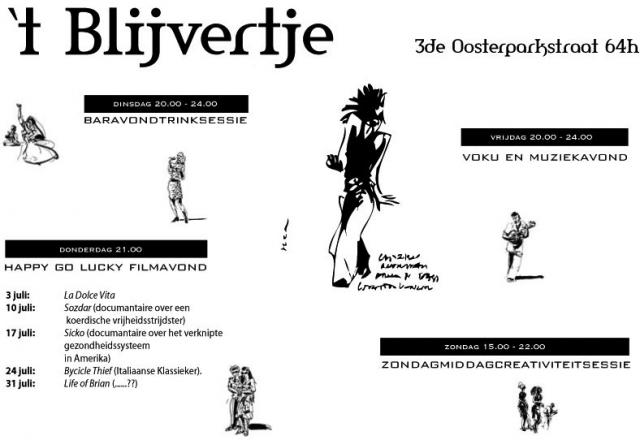 Programma 't Blijvertje juli 2008